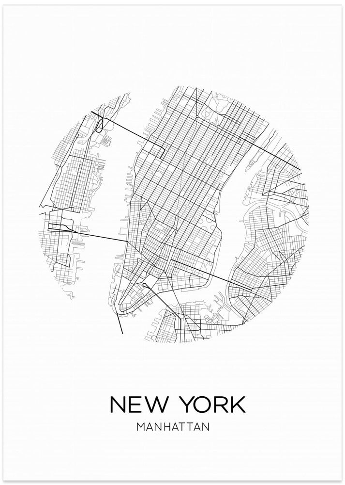 Manhattan Roads Map