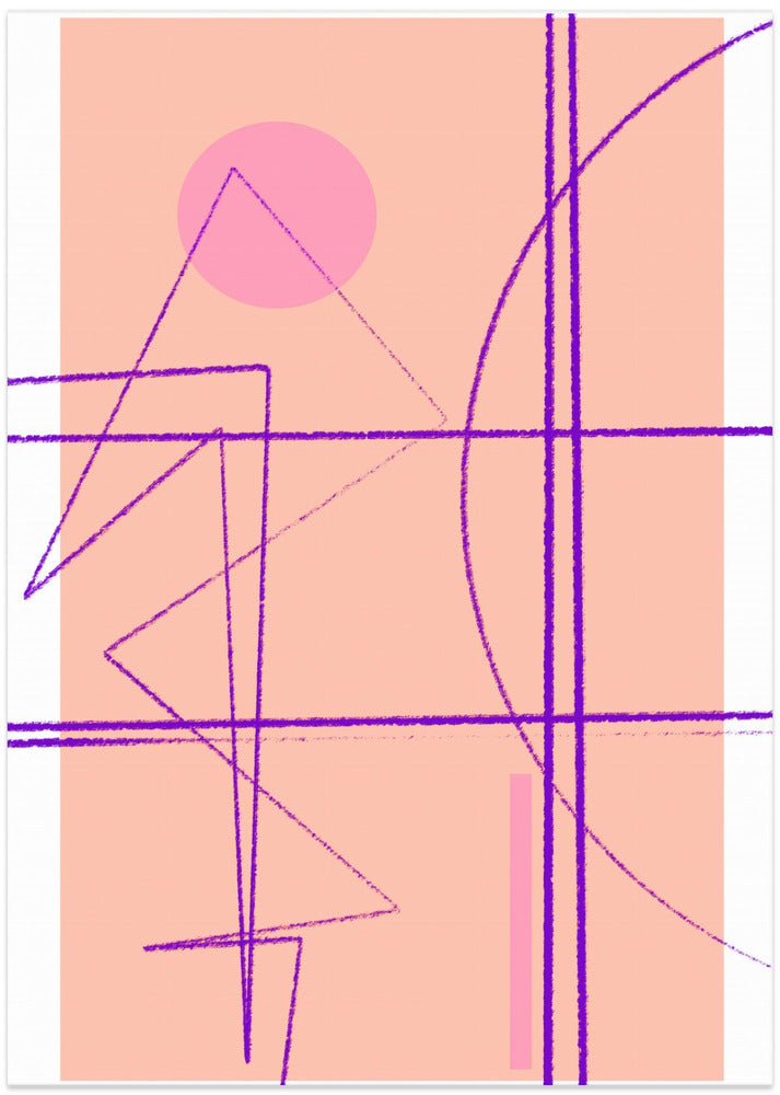 Pink Geometric Dance