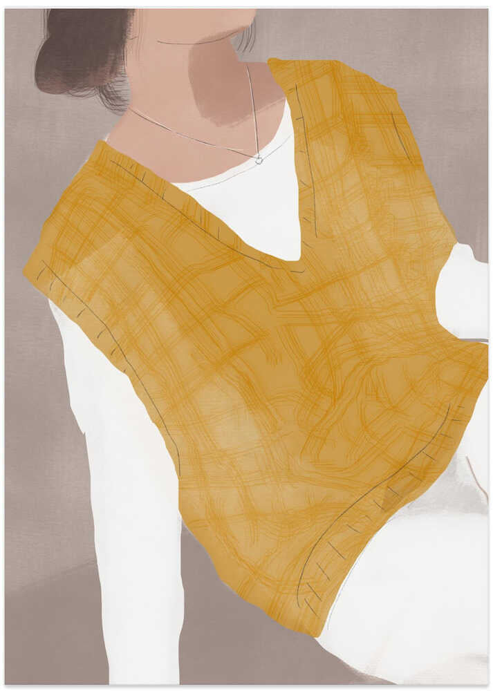 White and Ochre Figurative