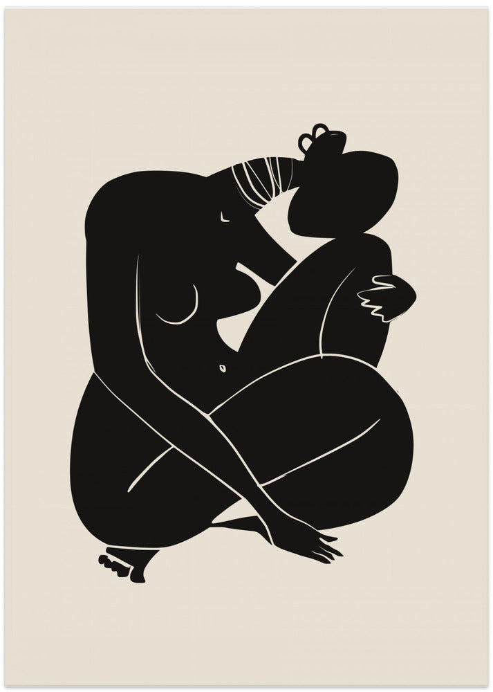 Baby Curl African Nude In Black