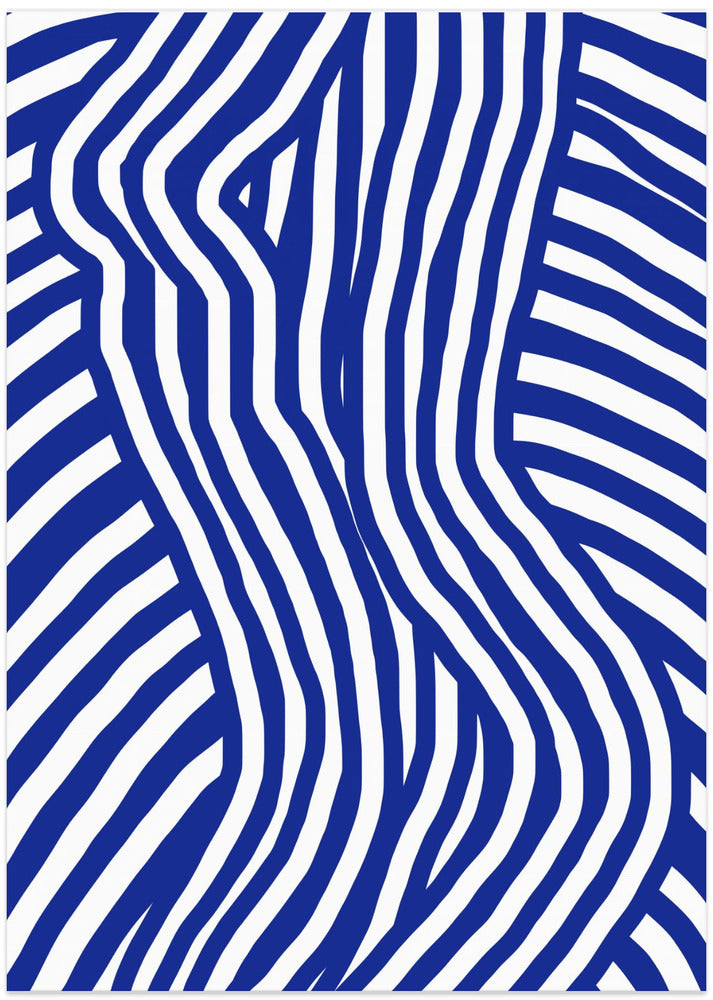 Blue and White Striped Nude