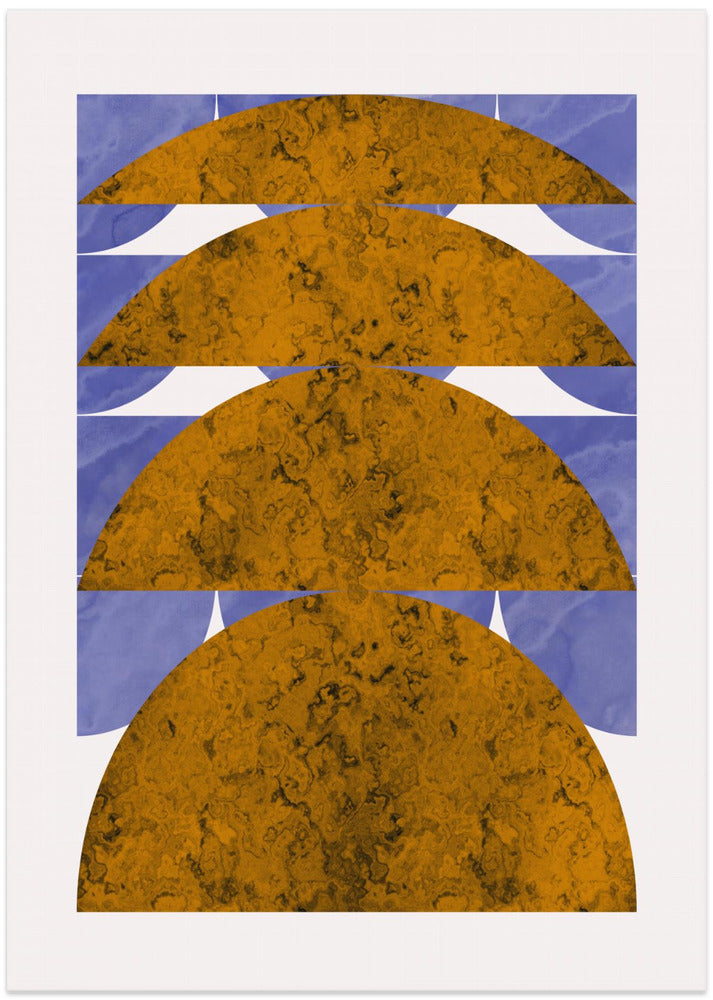 Golden Marble Sphere Design