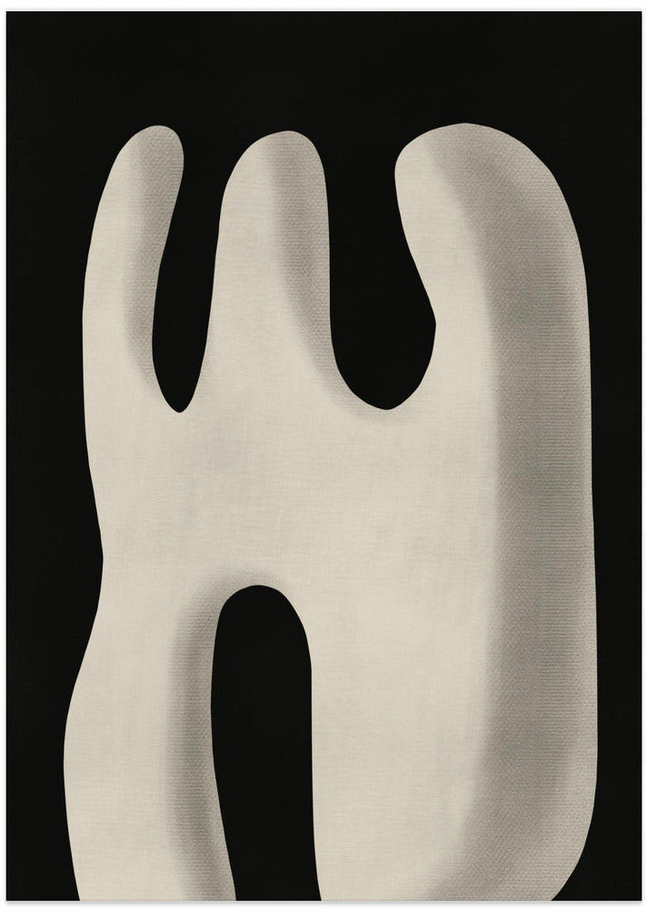 Abstract White Sculpture Scream