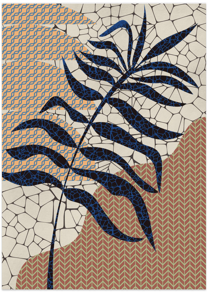 Palm Leaf Mosaic Design