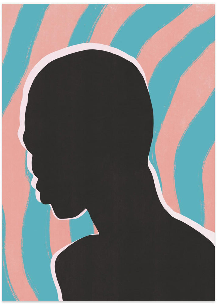 Anonymous Portrait In Neon Lights