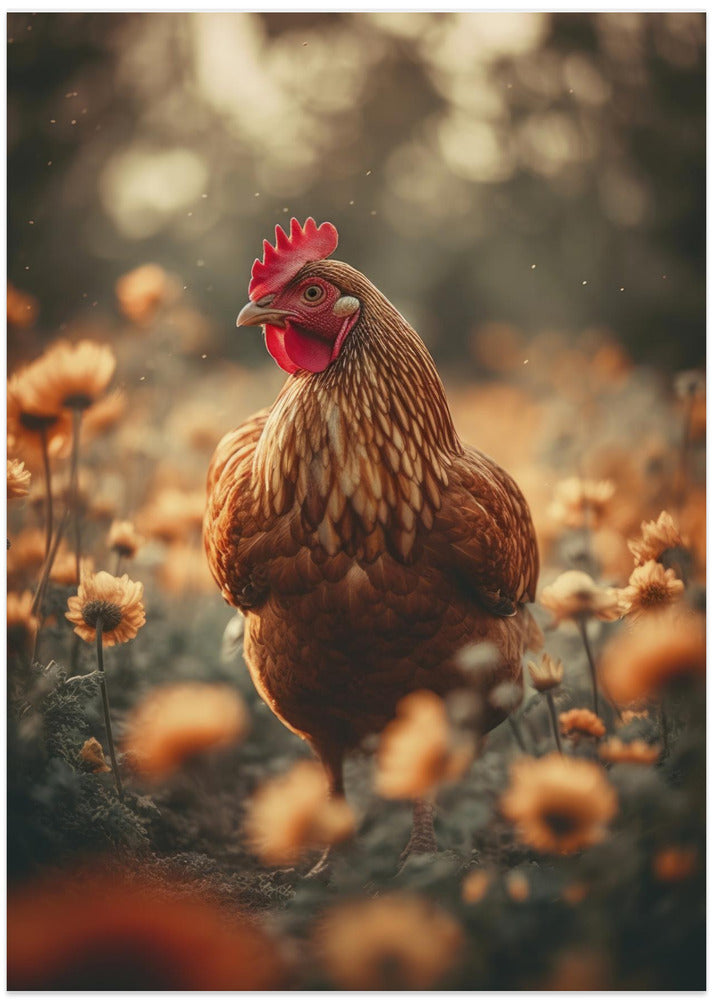 Rooster in Bloom