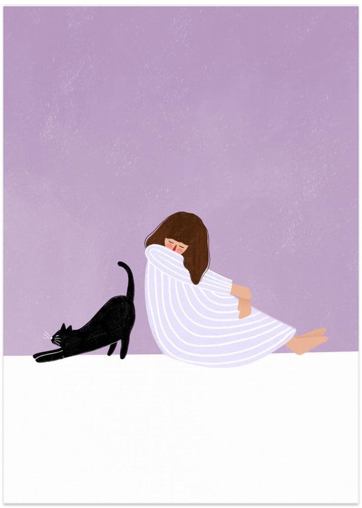 Girl and Cat