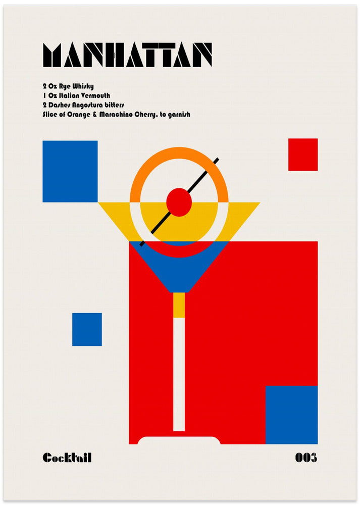 Manhattan Bauhaus Cocktail