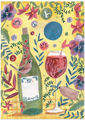 Art Prints of Mermaid Wine