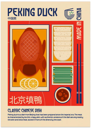 Art Prints of Peking Duck Japanese Food Print