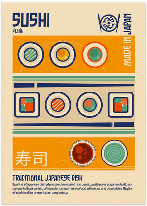 Art Prints of Sushi Japanese Food Print