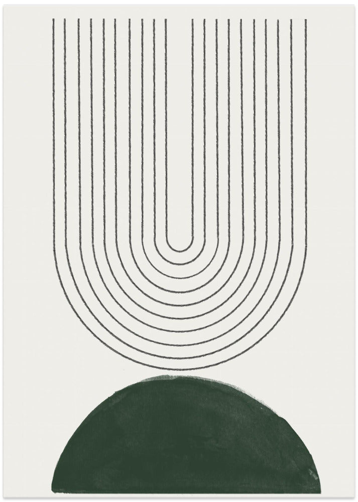 Green Mid Century Modern No.5