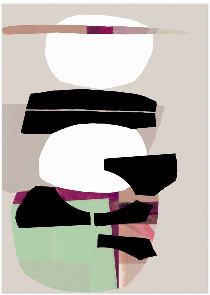 Colored Abstract Black No2