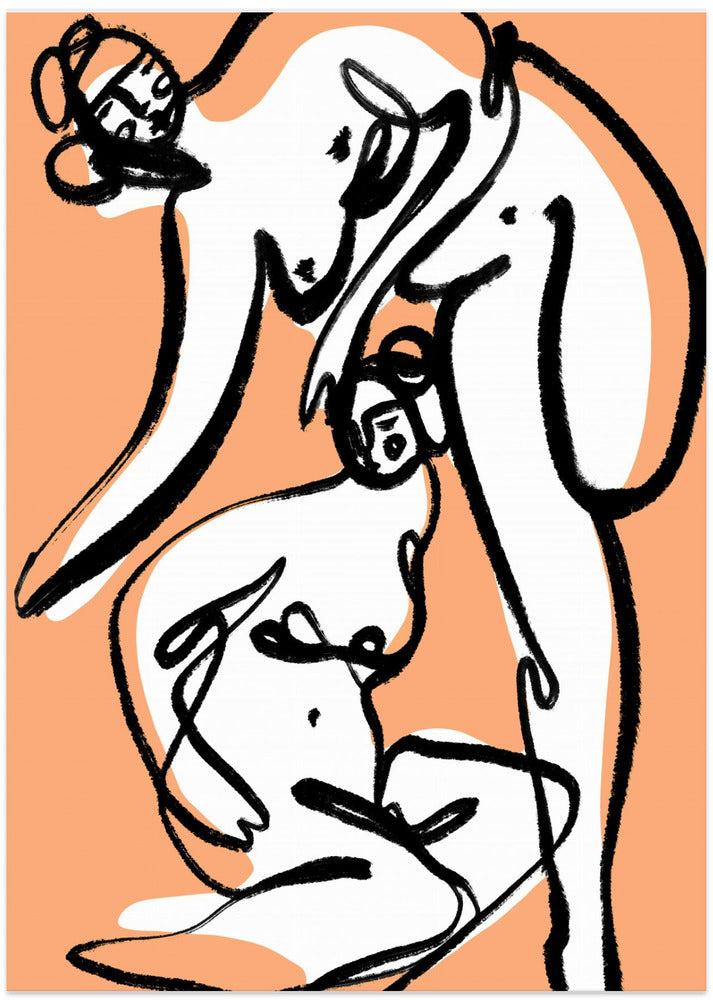 The Female Dancers (Peach)