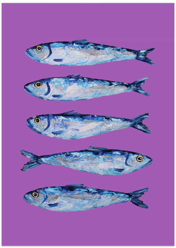 Sardines on Purple