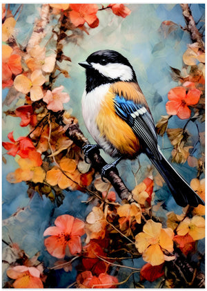 Art Prints of Chickadee bird animal