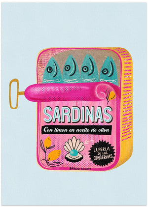 Art Prints of Sardines Tin Can
