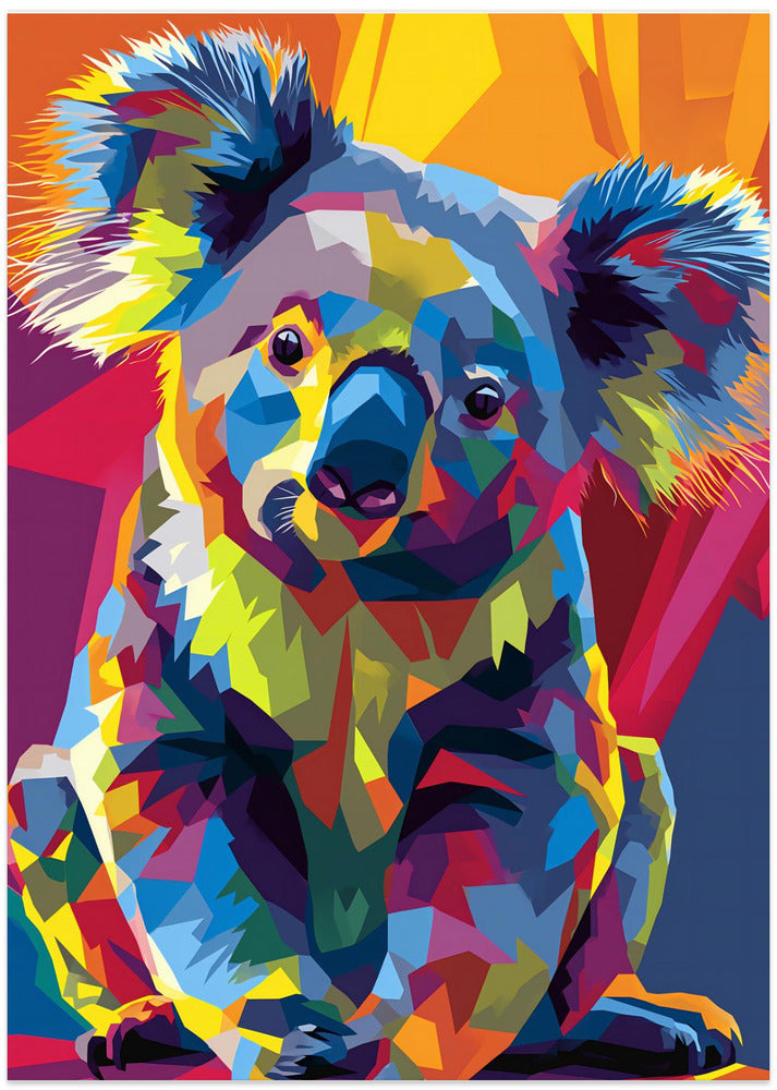 Art Prints of Koala WPAP