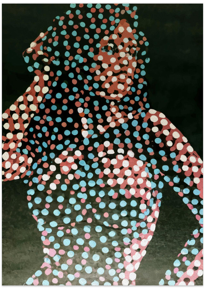 Art Prints of Woman in dots