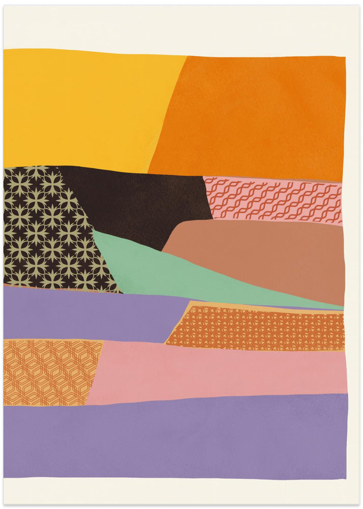 Art Prints of Collage abstract minimalism 04