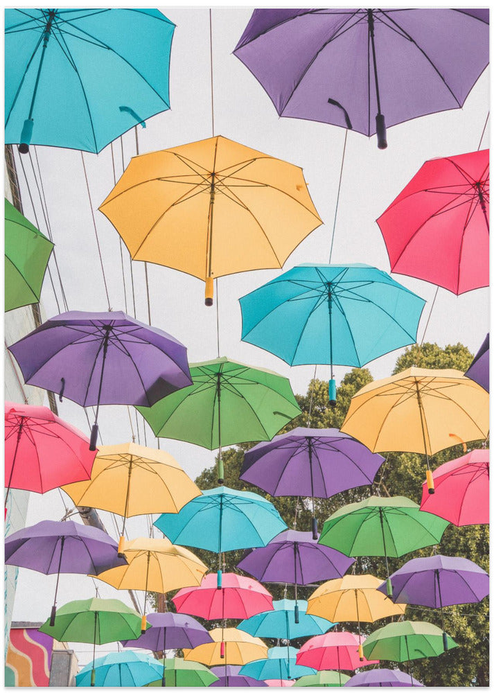 Art Prints of Colorful Umbrellas