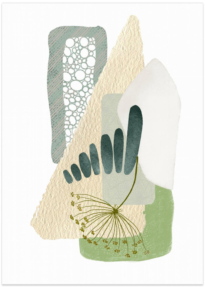 Art Prints of Green Shapes 1