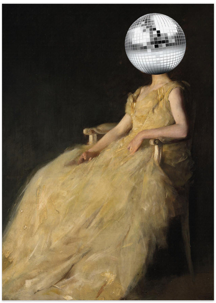 Disco Head Vintage Collage