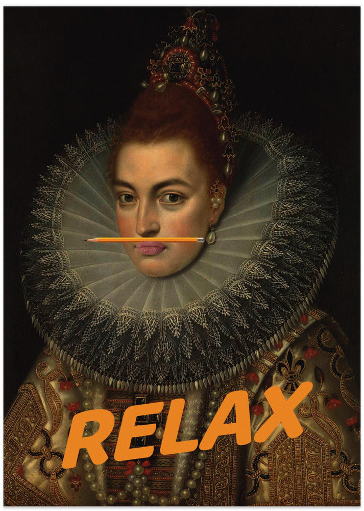 Relax Altered Oil Painting