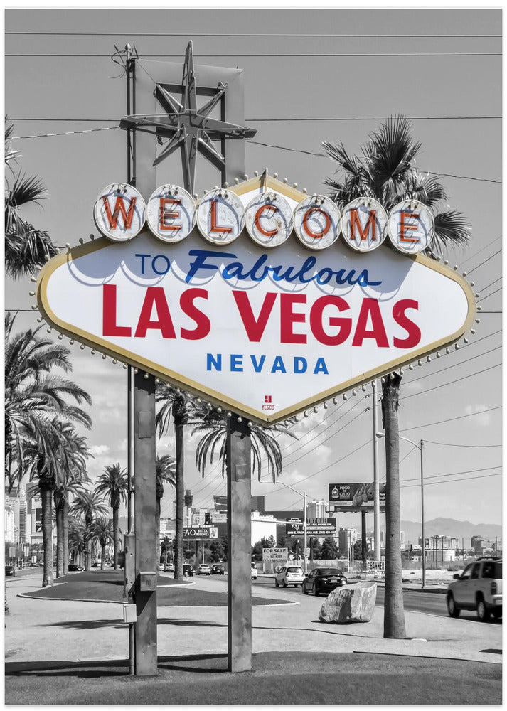 LAS VEGAS Sign - colorkey