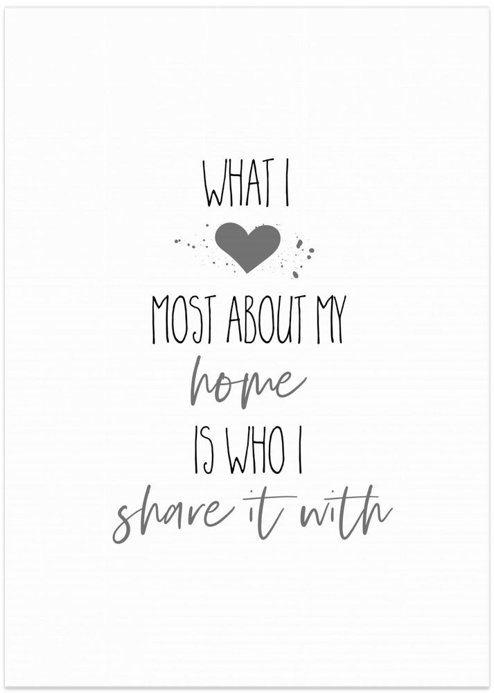 What I love most about my home