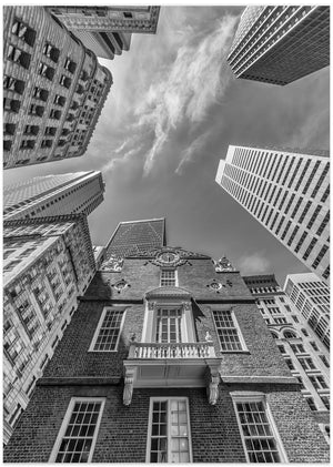 Art Prints of BOSTON Monochrome Old State House