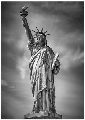 Art Prints of NEW YORK CITY Monochrome Statue of Liberty