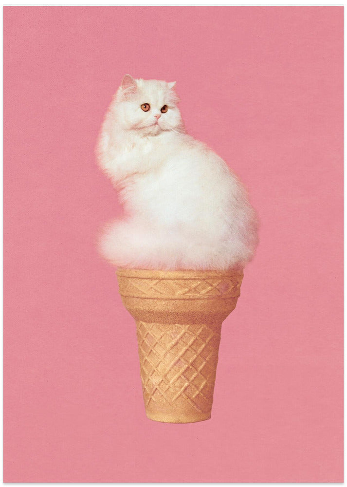 Cat Ice Cream - Pink