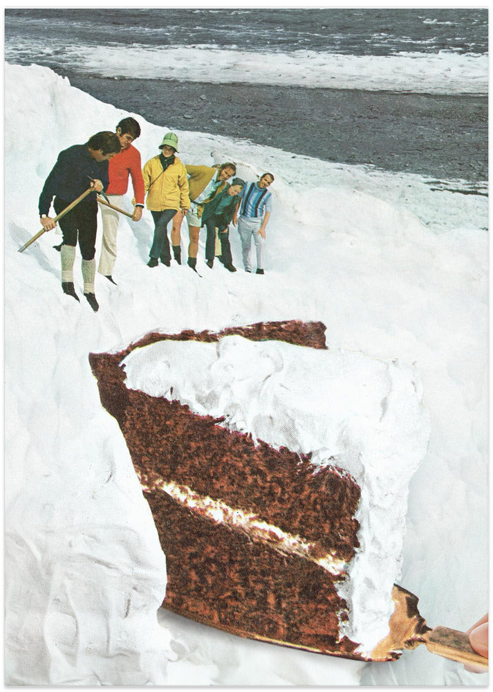 Glacier Calving Cake - Dessert Snow Mountain