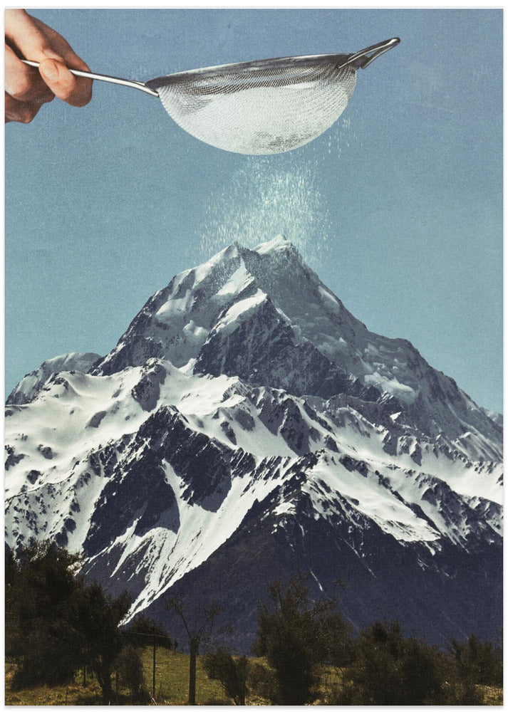 Sifted Summit - Snow Sugar on Mountain Peak