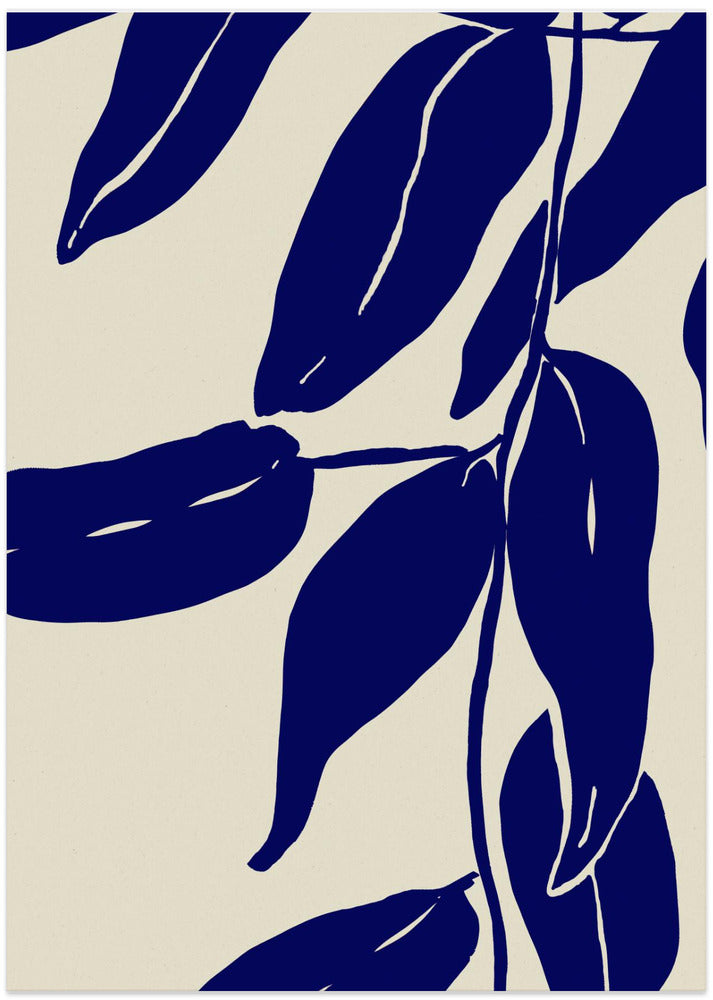 Art Prints of Blue Leafs