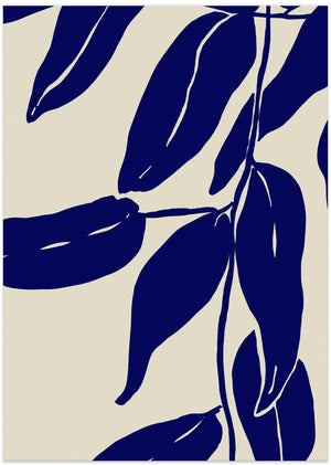 Art Prints of Blue Leafs