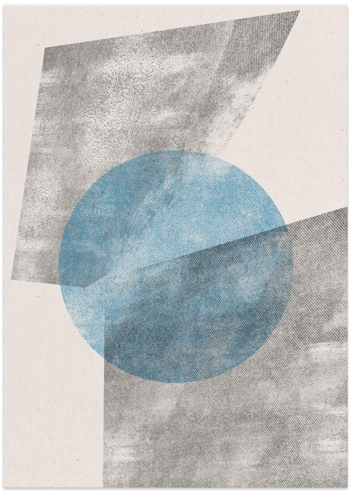 Blue Geometric Modern Object