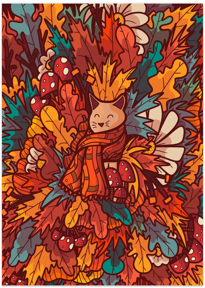 The Cosy Autumn Cat