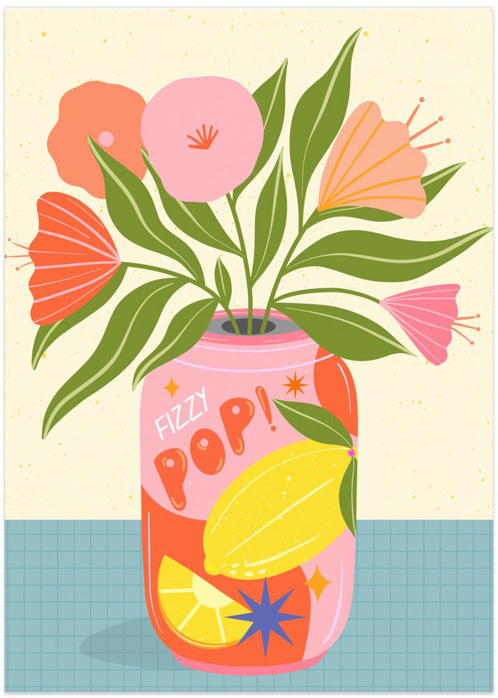 Art Prints of Flowers in Can