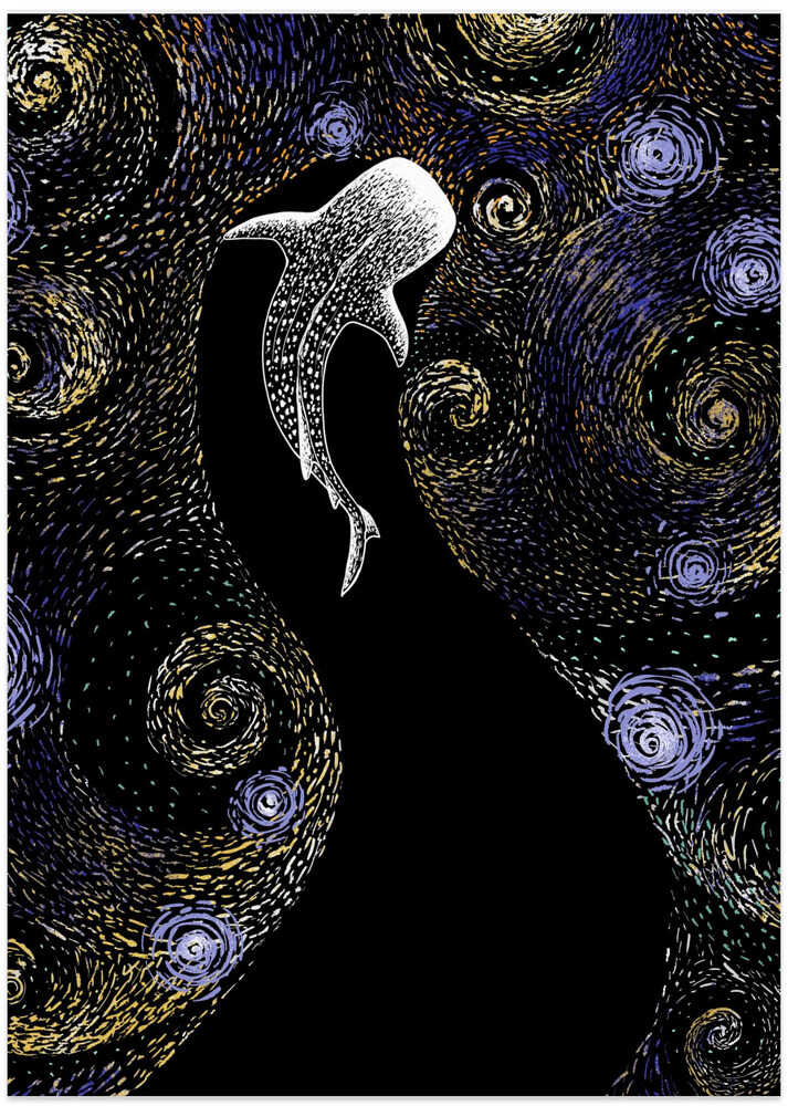 Star Eater In Van Gogh Style Colored