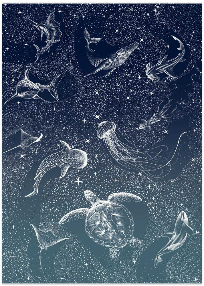 Cosmic Ocean Turquoise Grad