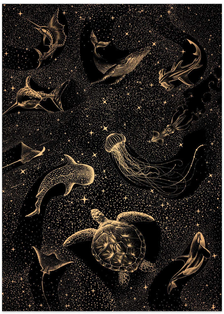 Cosmic Ocean Dark Gold