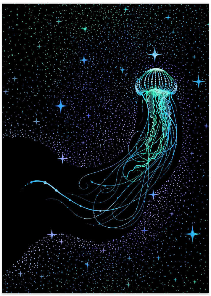 Starry Jellyfish Colored