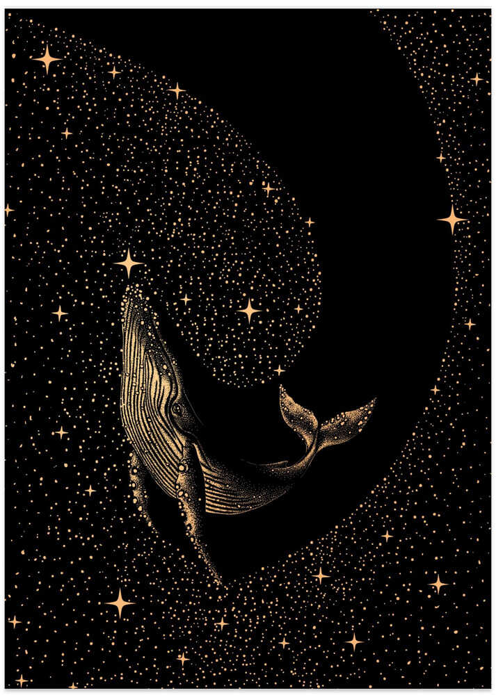 Starry Whale Dark Gold Version