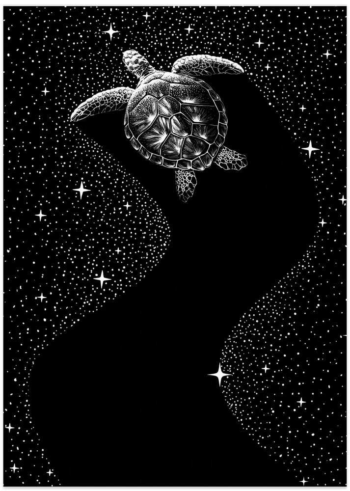 Starry Turtle (Black Version)
