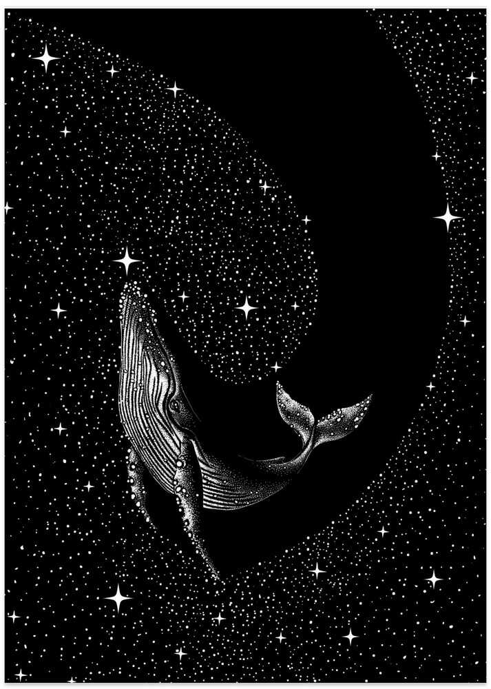 Starry whale (Black Version)