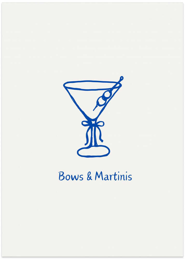 Blue Bows and Martinis