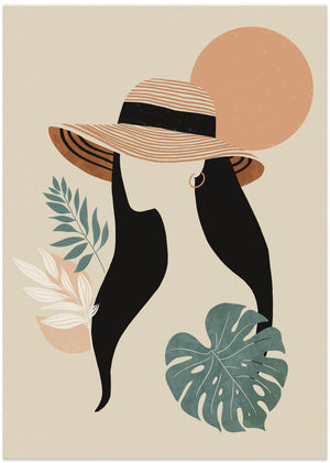 Art Prints of Retro Monstera 03