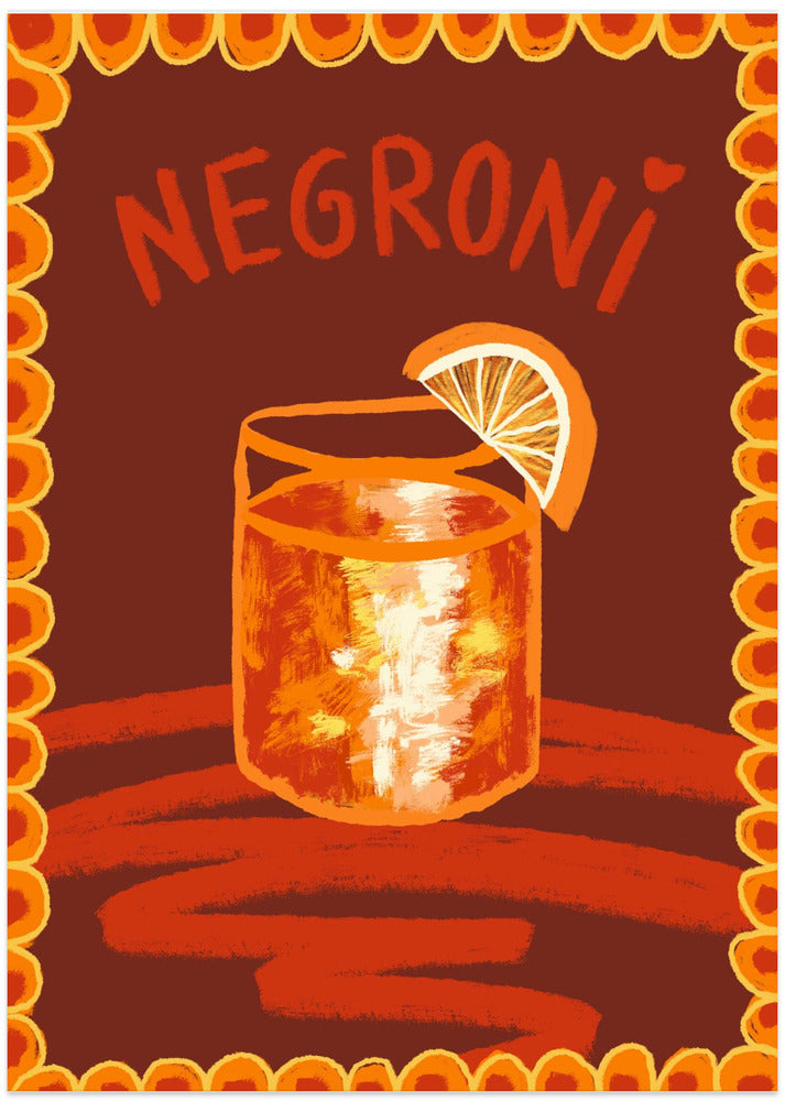 Art Prints of Cocktail Negroni
